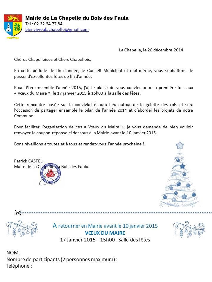Voeux du Maire + Galette des rois